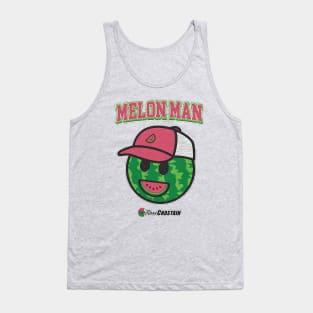 Ross Chastain Charcoal Melon Man Logo Tank Top